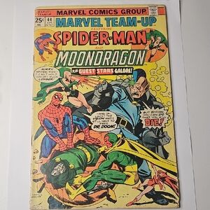 Marvel Team-Up Comic Cover - Red, Yellow, and Green